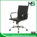 Black bow frame classic PU leather office chair